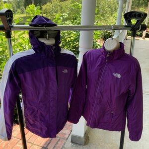 The North Face 3 in 1 Hyvent Hooded Womens Jacket POP OF PURPLE COLOR Size S